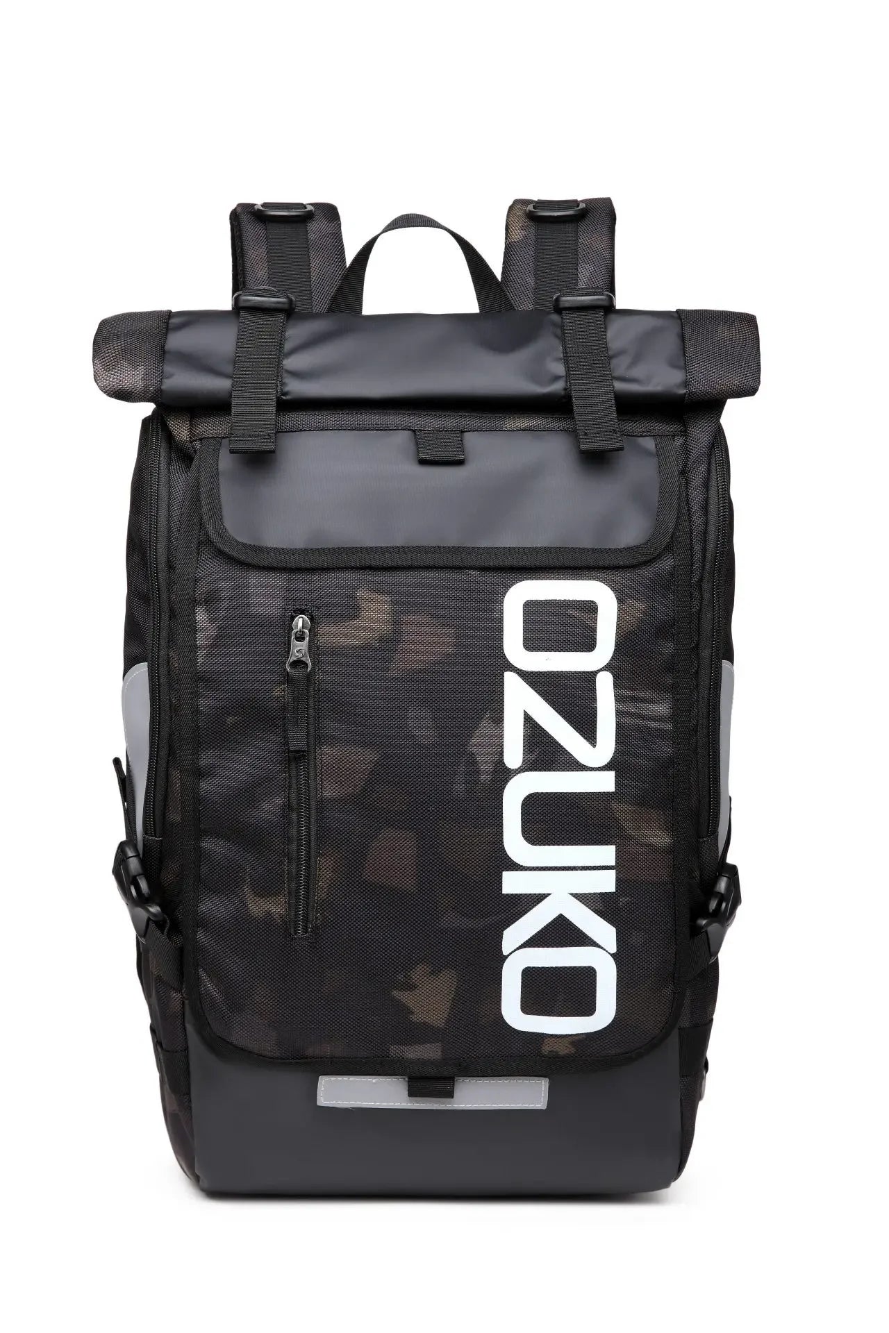 OZUKO 15.6” Roll Top Laptop Backpack
