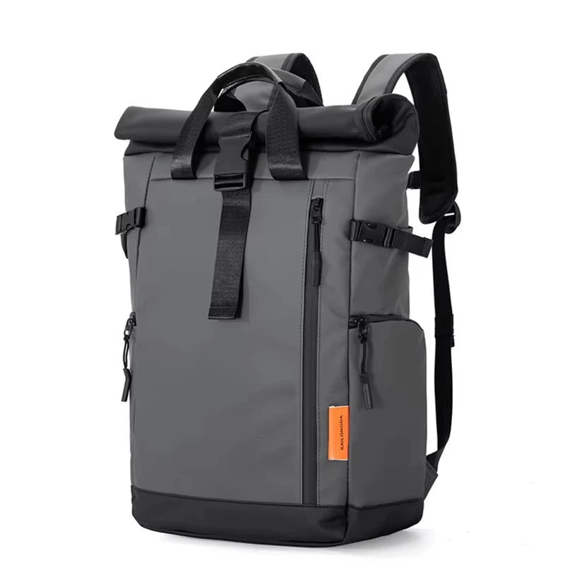 Men’s Roll-Top Laptop Backpack 16” – Waterproof Travel & Business Bag