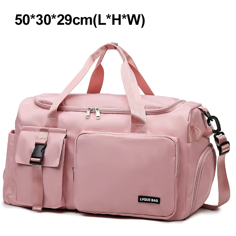 Women’s Gym & Travel Duffel Bag – Dry Wet Compartment Weekender