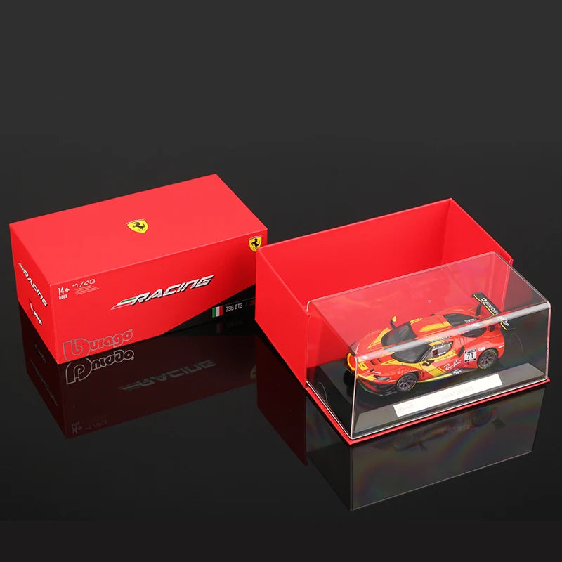1:43 Scale GT3 Supercar Diecast Model – Red Alloy Racing Car Collectible