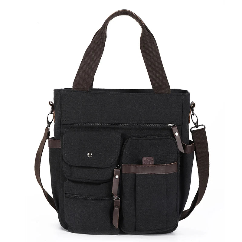 Men’s Vintage Canvas Messenger Bag