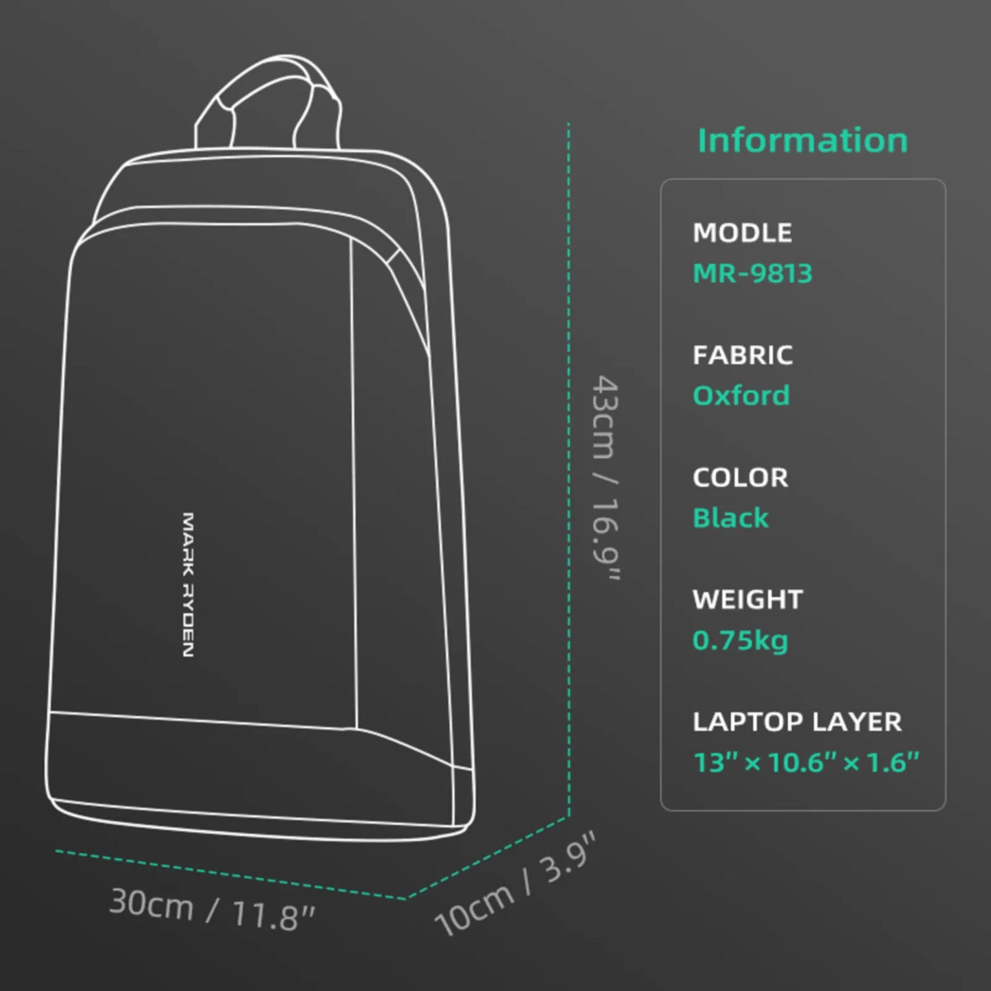 Mark Ryden Slim Laptop Backpack