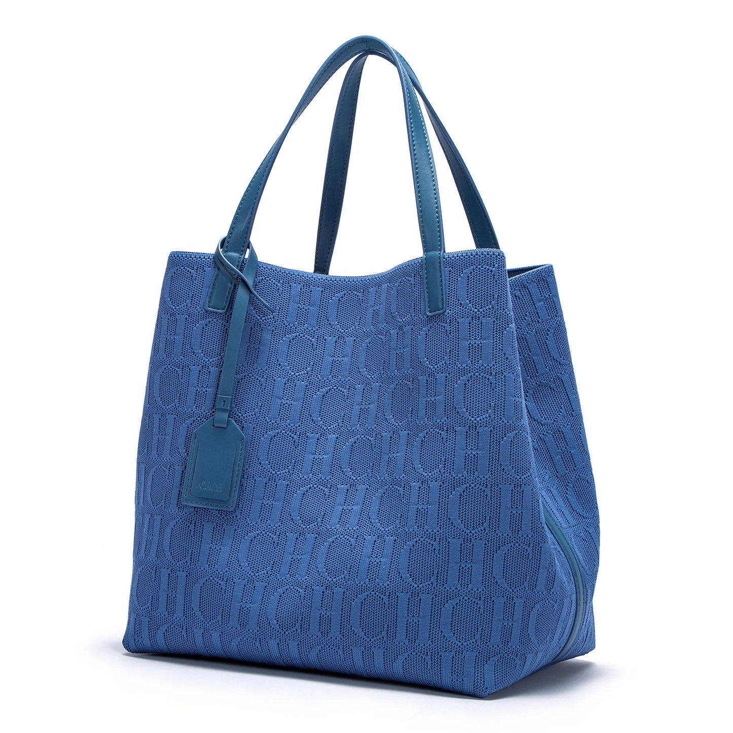 CHCH Embossed Knit Tote Bag – Large Capacity Shoulder Bag