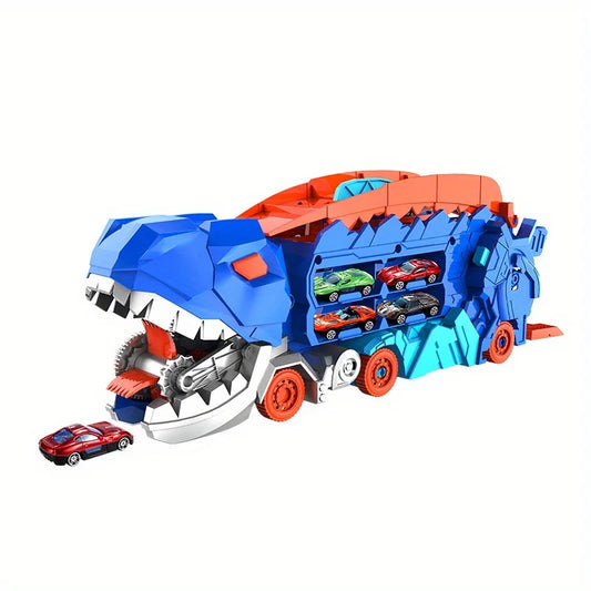 Dinosaur Transport Truck with Track & Mini Cars