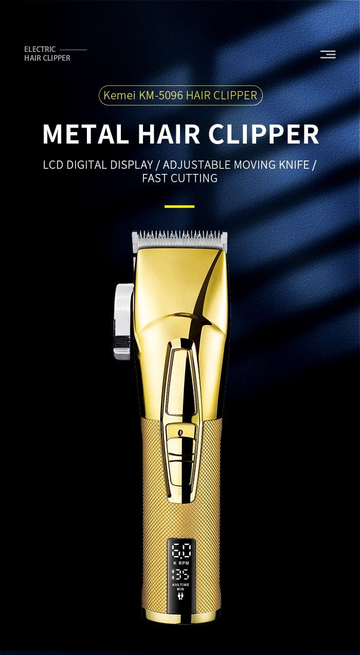 Kemei KM-5096 Electric Hair Clippers Gold