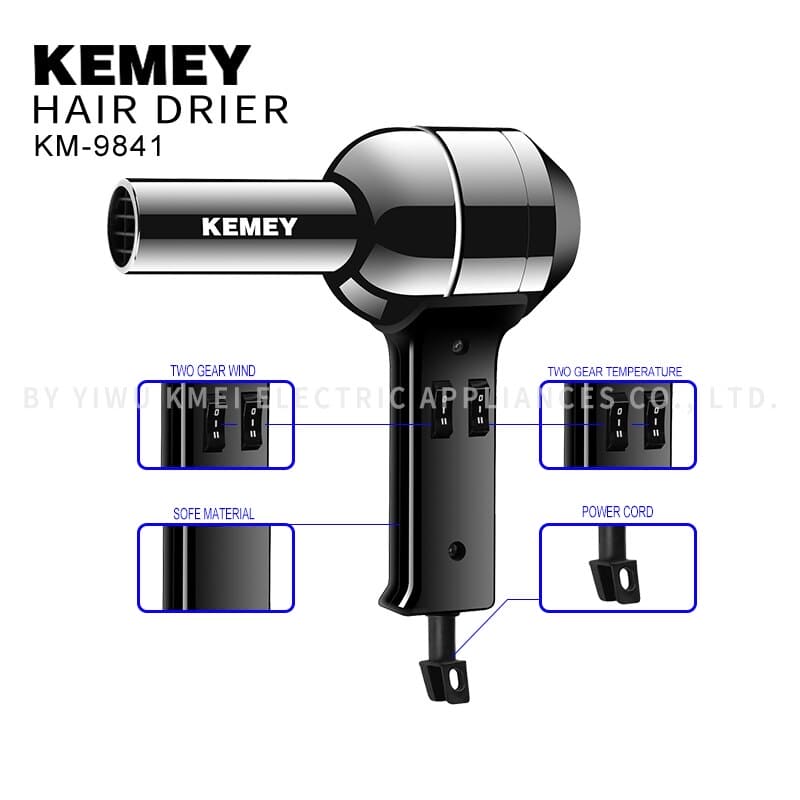 Professional Salon Hair Dryer with Concentrator 2 Heat Speeds-4000 W