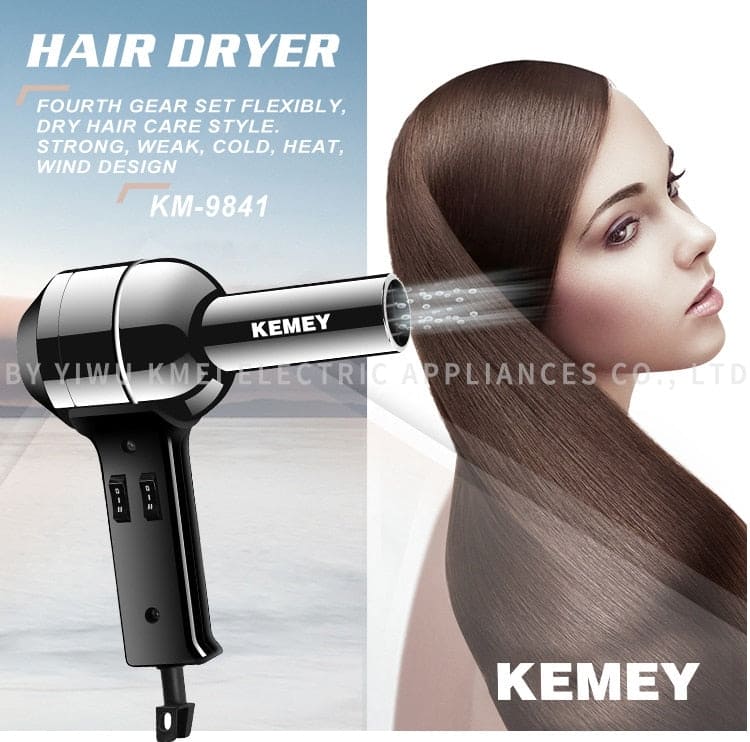 Professional Salon Hair Dryer with Concentrator 2 Heat Speeds-4000 W