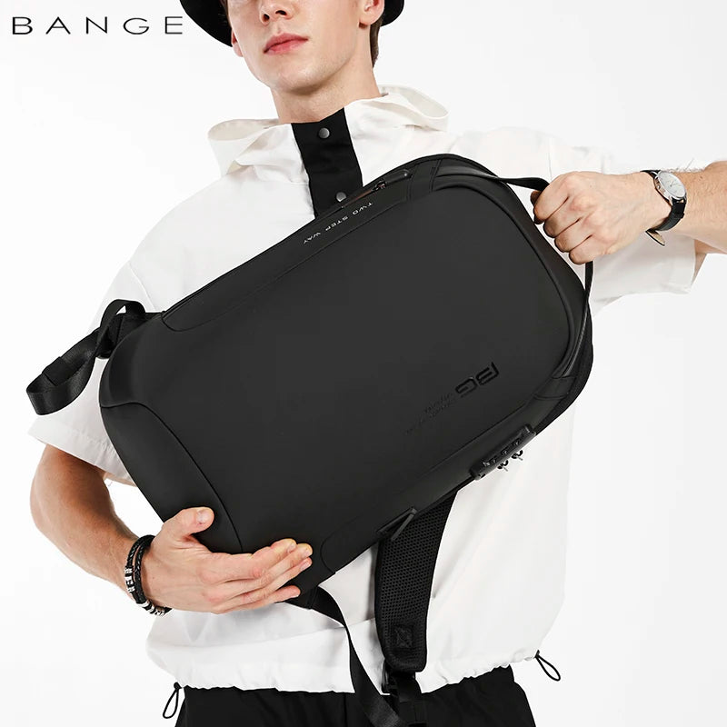 BANGE Unisex Multifunctional Notebook Fashion School Bag Waterproof And Anti-Theft Daily Business Mochila For Women Backpack