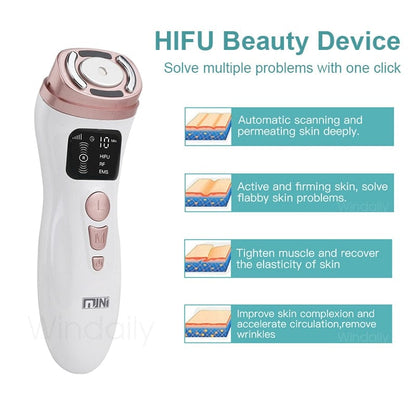 3 in 1 Mini Hifu Machine Ultrasound Facial Beauty Device