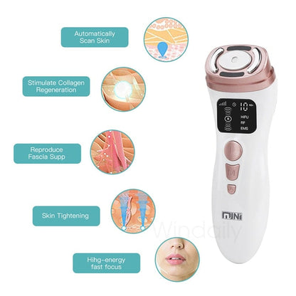 3 in 1 Mini Hifu Machine Ultrasound Facial Beauty Device