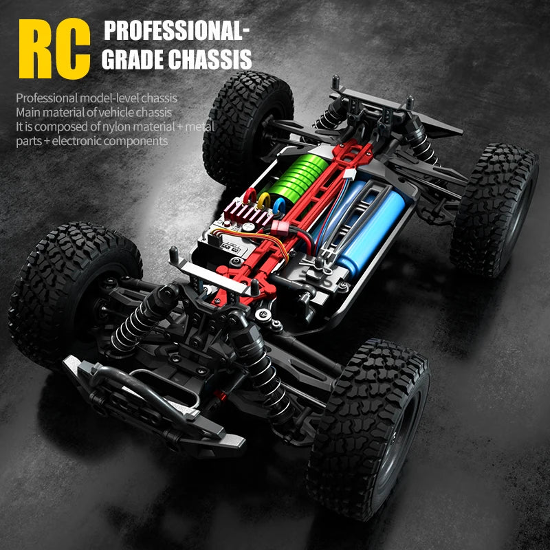 1:16 Brushless 4WD RC Car – 70KM/H Off-Road Model