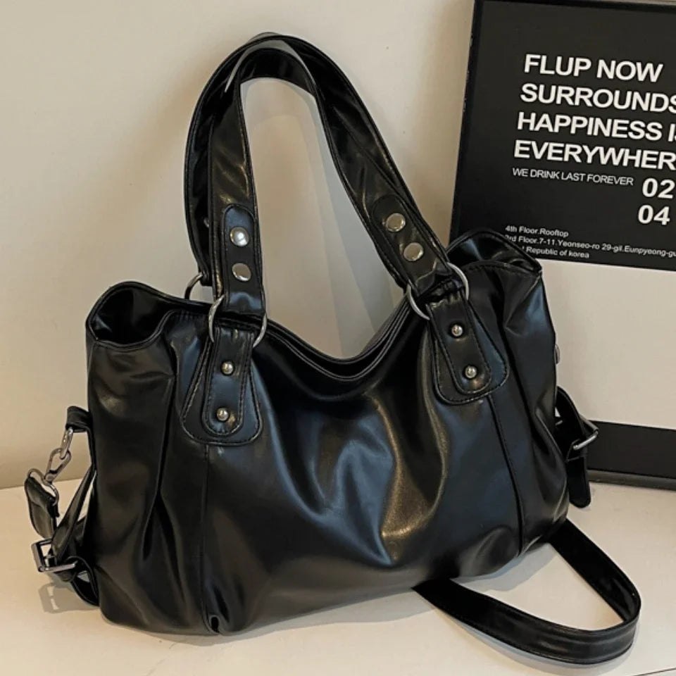 Retro PU Leather Shoulder Bag
