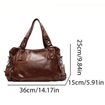 Retro PU Leather Shoulder Bag
