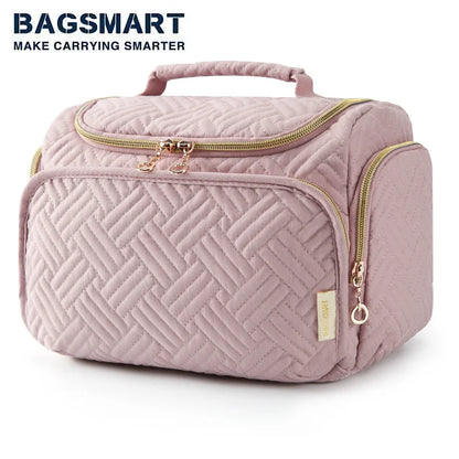 BAGSMART Large Capacity Women's Makeup Bag