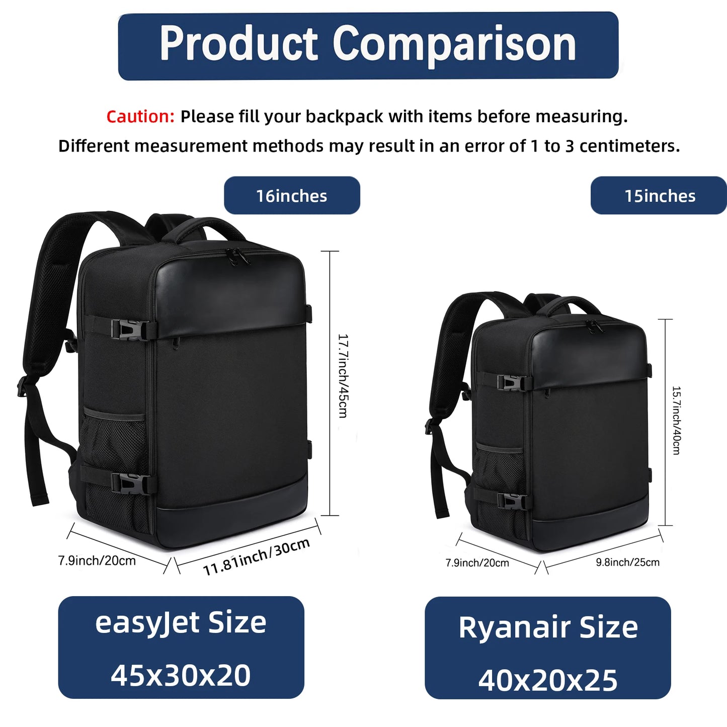Ryanair 40x20x25 Cabin Backpack