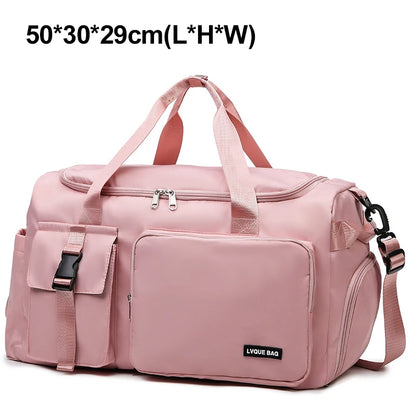 Women’s Gym & Travel Duffel Bag – Dry Wet Compartment Weekender