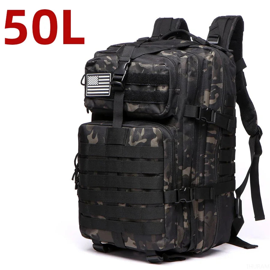 25L / 50L Tactical Outdoor Backpack – Waterproof Nylon