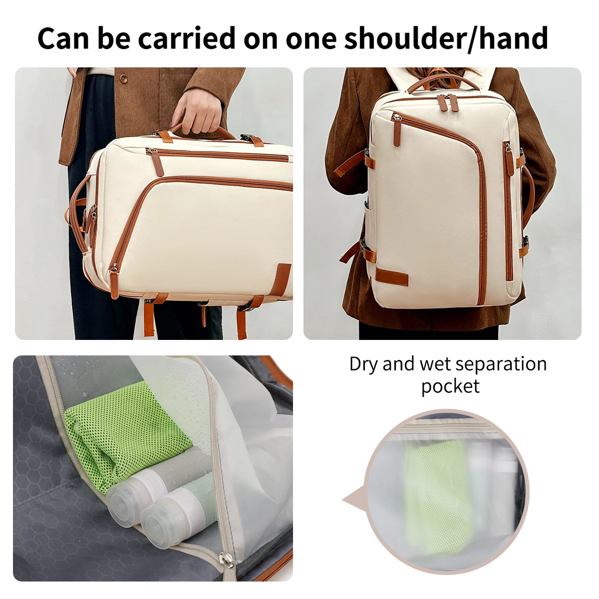 Unisex Business Laptop Backpack – Large Capacity Travel Design