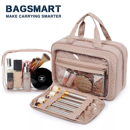 BAGSMART Cosmetic Bag for Women