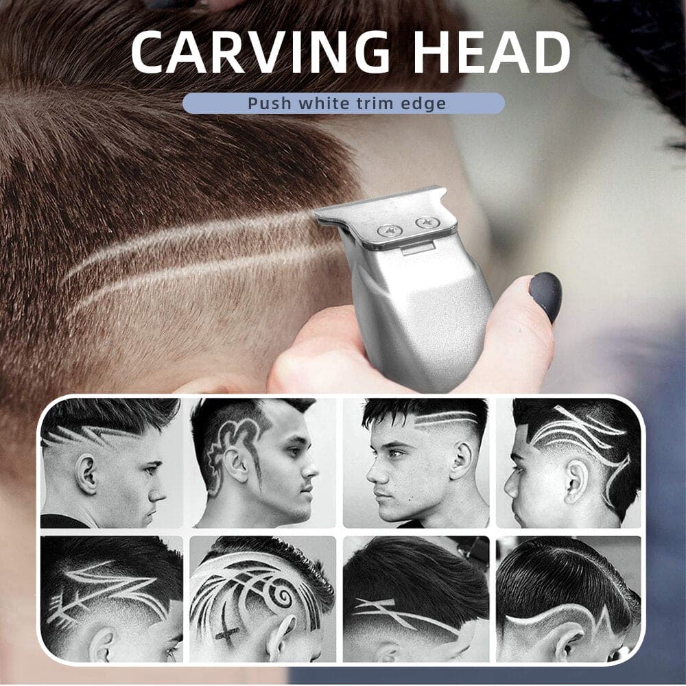 2 in 1 Full Metal Combo Kit Barber Hair Clipper For Men