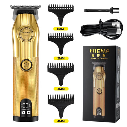 Professional wireless Hair Trimmer Gold Clipper For Men