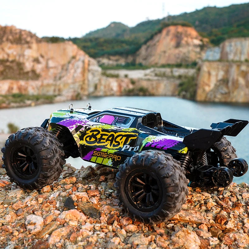 1:16 Brushless 4WD RC Car – 80KM/H High Speed Off Road Racing Truck