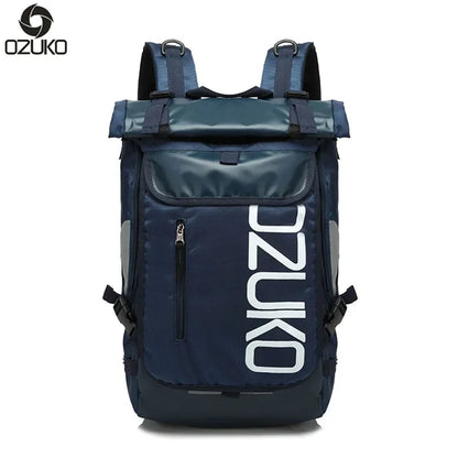 OZUKO 15.6” Roll Top Laptop Backpack
