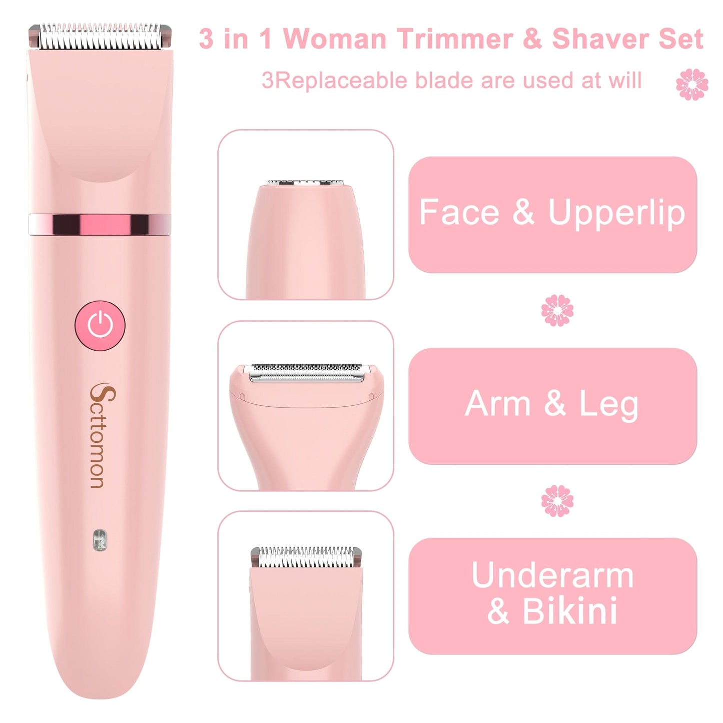 3 in 1 Women's Epilator