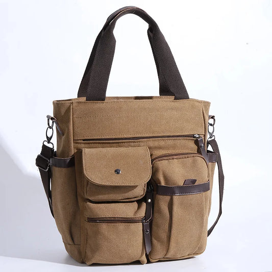 Men’s Vintage Canvas Messenger Bag