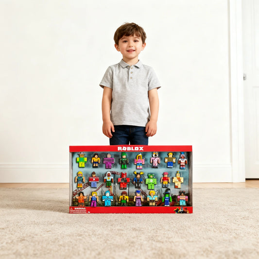 24 Piece Cartoon Character Figure Set – Kids Collectible Mini Toys Gift Box