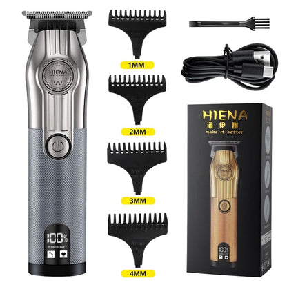 Professional wireless Hair Trimmer Gold Clipper For Men