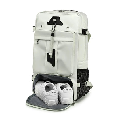 55L Waterproof Travel Backpack – Laptop & Shoe Compartment