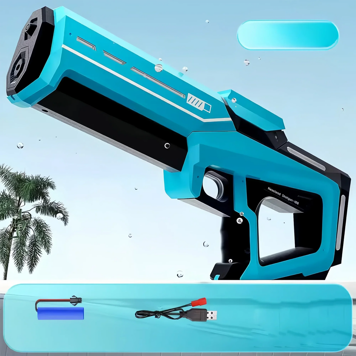 LED Electric Water Blaster – Automatic High-Pressure Gun