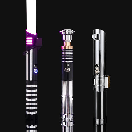 RGB Metal Light Sword Toy – Rechargeable LED Cosplay Saber with Sound Effects