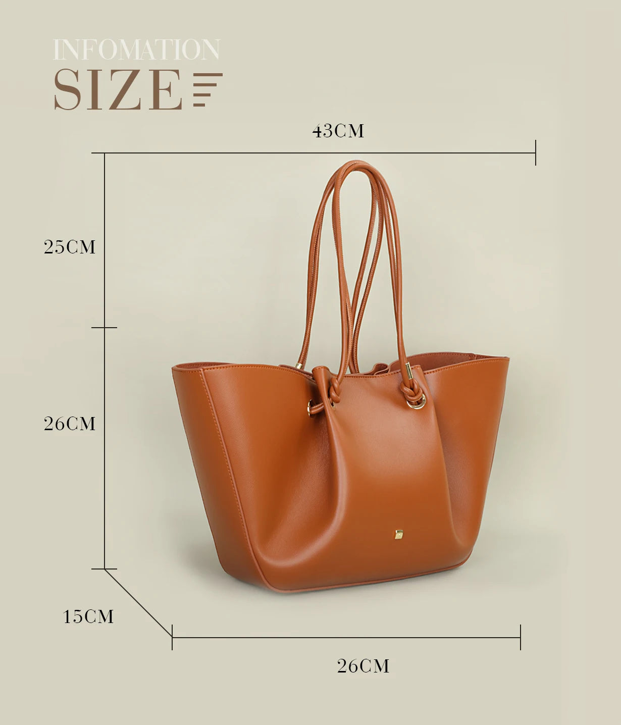 PG Atmosphere Classic PU Leather Tote