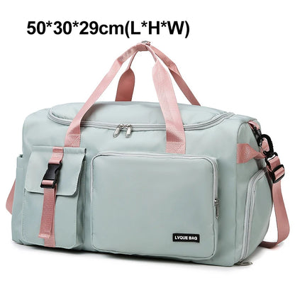 Women’s Gym & Travel Duffel Bag – Dry Wet Compartment Weekender