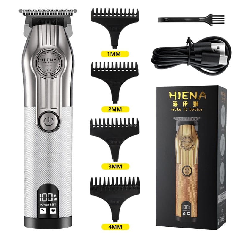 Professional wireless Hair Trimmer Gold Clipper For Men