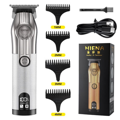 Professional wireless Hair Trimmer Gold Clipper For Men