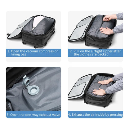 Vacuum Compression Backpack – 17” Laptop Carry-On