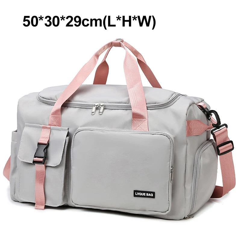 Women’s Gym & Travel Duffel Bag – Dry Wet Compartment Weekender