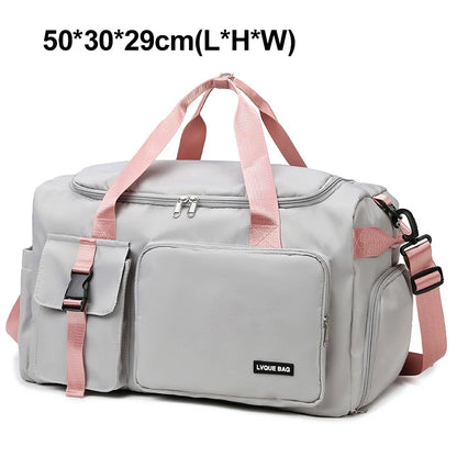 Women’s Gym & Travel Duffel Bag – Dry Wet Compartment Weekender