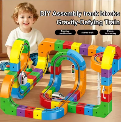 Magnetic Electric Train Track Set – 51 / 81 / 118 Piece STEM Kit