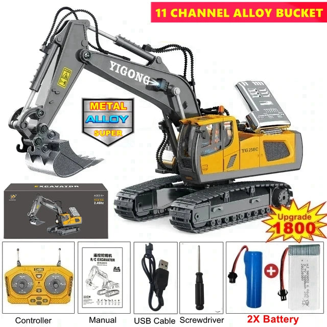 4WD RC Alloy Excavator / Dump Truck