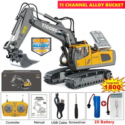 4WD RC Alloy Excavator / Dump Truck