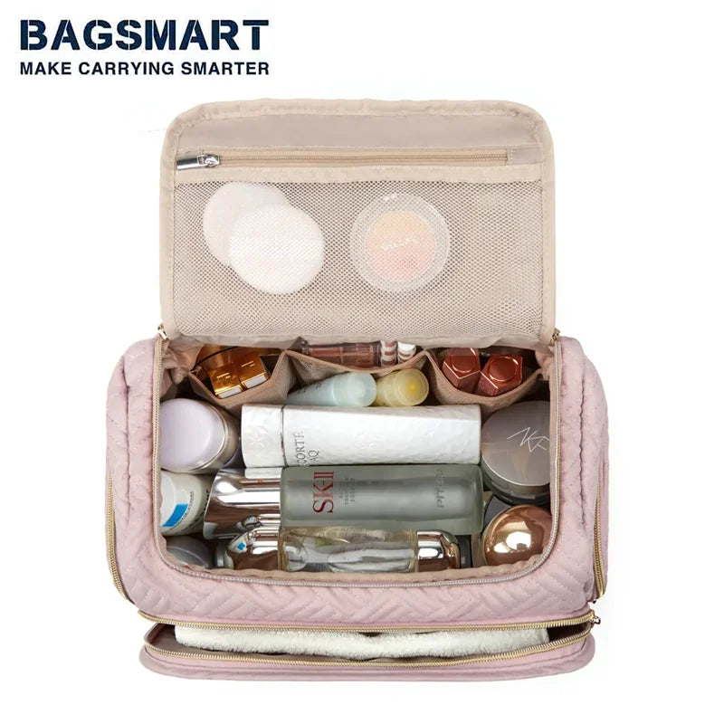 Travel Toiletry Bag With Handle Waterproof Storage Cosmetic Organizer Cases