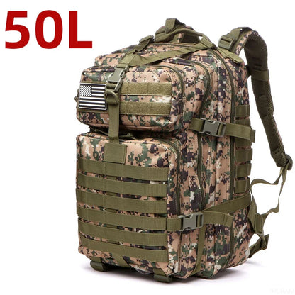 25L / 50L Tactical Outdoor Backpack – Waterproof Nylon