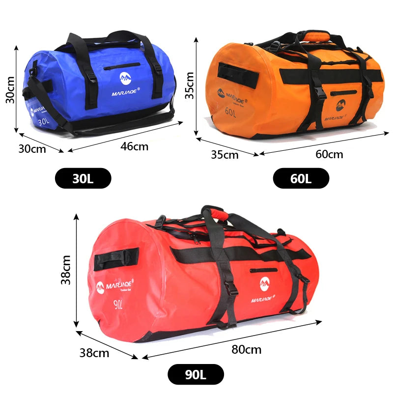 Waterproof Dry Duffel Bag – 30L / 60L / 90L