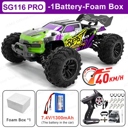 1:16 Brushless 4WD RC Car – 80KM/H High Speed Off Road Racing Truck