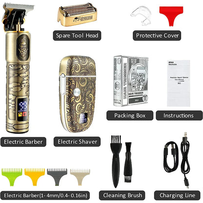 Professional Hair Clippers Set  and Electric Shavers For Men