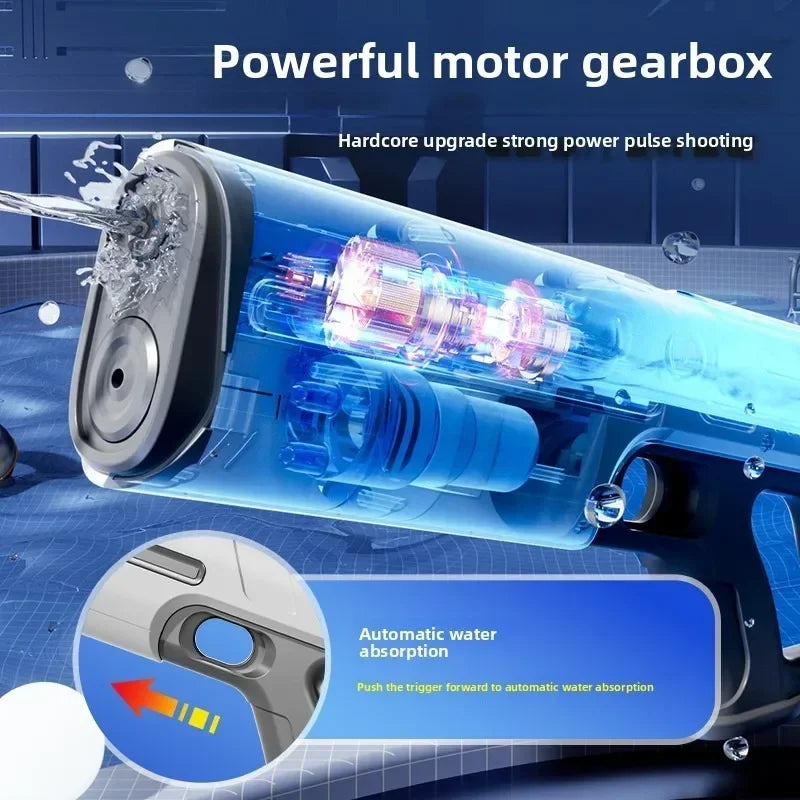 LED Electric Water Blaster – Automatic High-Pressure Gun